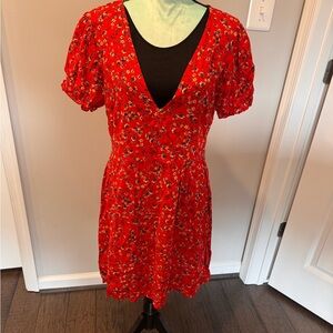 Wild Fable Red Floral Dress